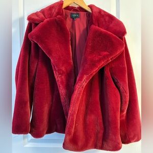 STATE Women's Vibrant Red Teddy Jacket